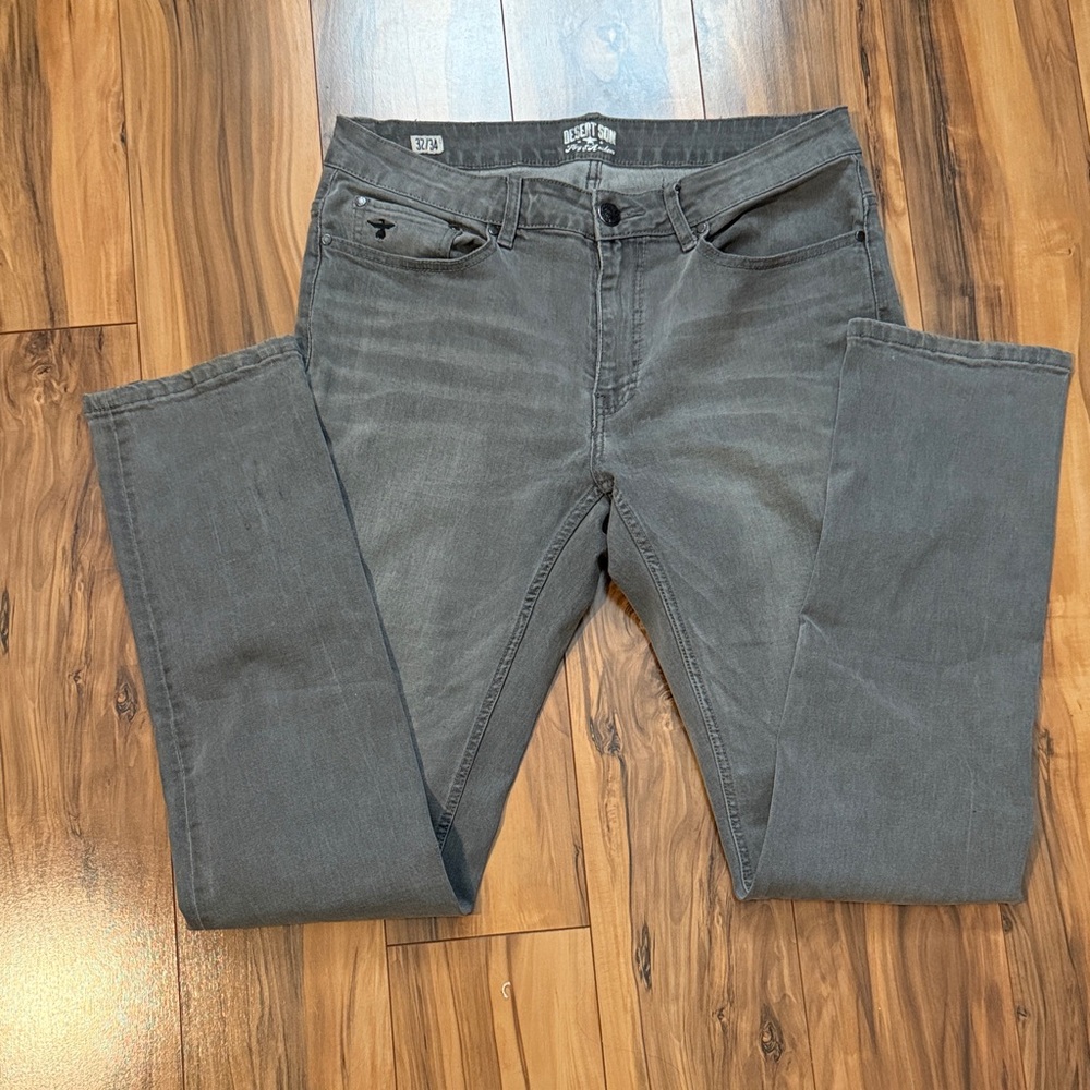 Desert Son Flag and Anthem Gray Slim Fit Men's Jeans